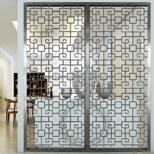 Customized Decorative Stainless Steel Restaurant Room Partition Screen